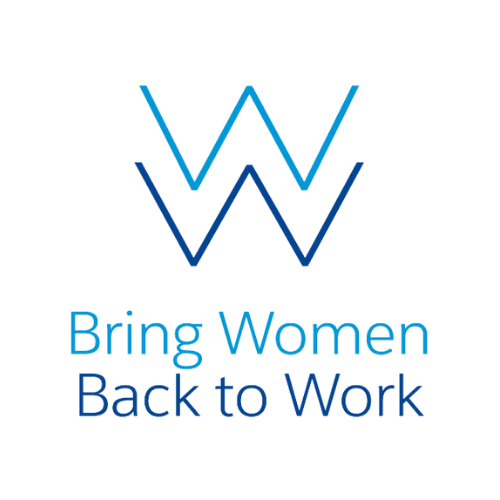 Logo of the Bring Women Back to Work initiative